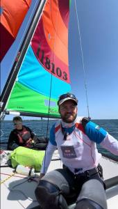 2025 Open Danish Hobie 16 Nationals winners Calle Sørensen/David Skousen.